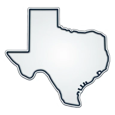 Texas shape sticker