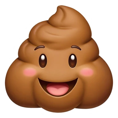 happy poop emoji, smiling sticker