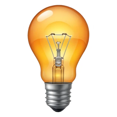 a light bulb being sticker