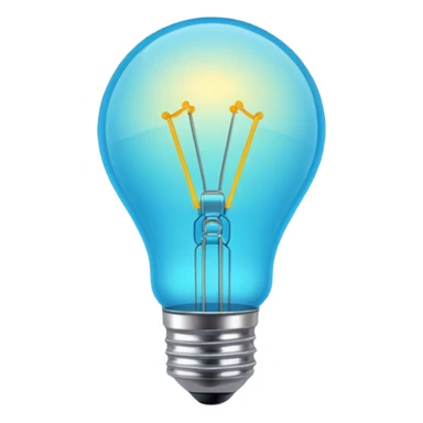 light bulb with small network nodes around sticker