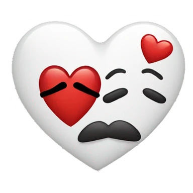 Heart with kiss sticker