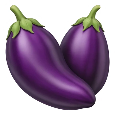eggplant with big defined veins  sticker