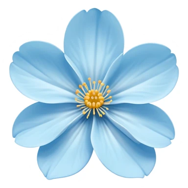 sakura light blue flower  sticker