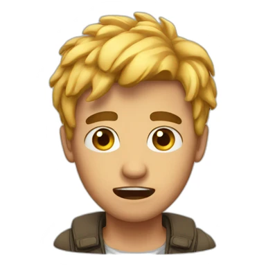 a guy afraid sticker