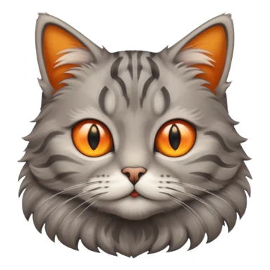 grey tabby cat sticker