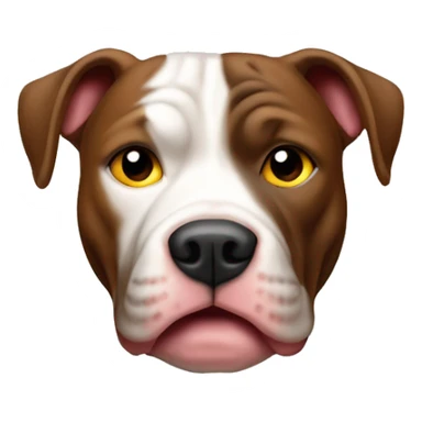 Pitbull marrón pelirrojo  sticker