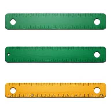 green ruler sticker