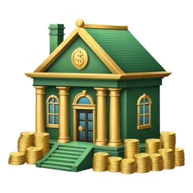 a bankhouse with money sticker