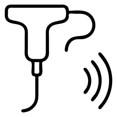 simple ultrasound icon sticker