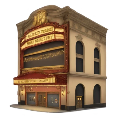 Broadway stage sticker