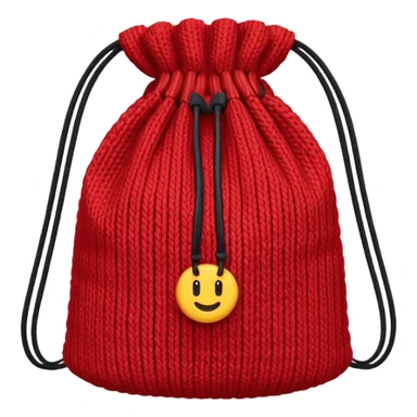 red Knitted Bag sticker