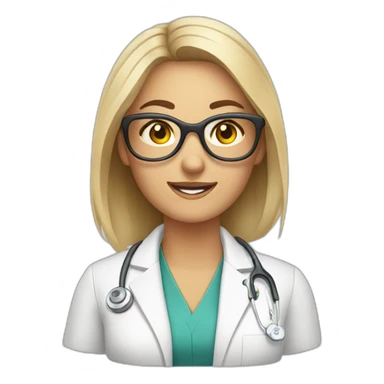 Behavioral optometrist woman sticker