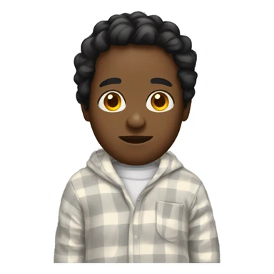 Black person with pajamas sticker