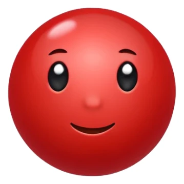 glitter bolinha vermelha pequena sticker