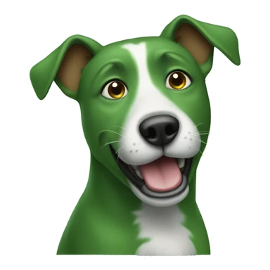green dog sticker