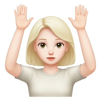 hands up innocent  sticker