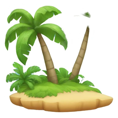 tropical island  sticker