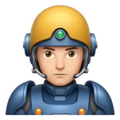 A giant mecha pilot sticker