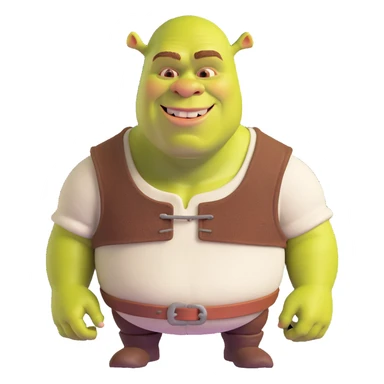 fat shrek sticker