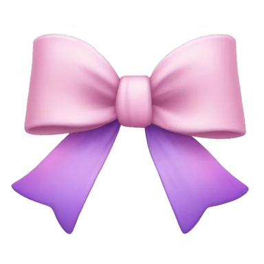 pastel pink and purple bow sticker