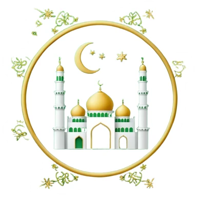 Eid green sticker