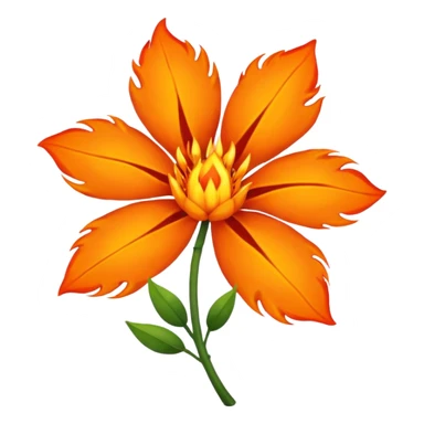 flame flower War sticker