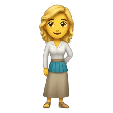 mujer enfadada sticker