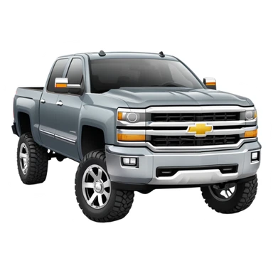Chevy Silverado slate grey lifted sticker