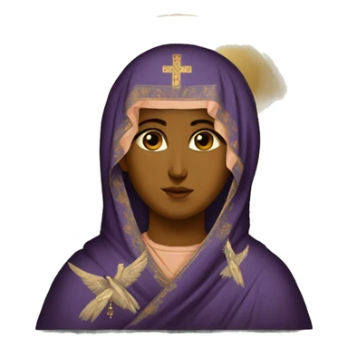 Orthodox Icon byzantin Theotokos sticker