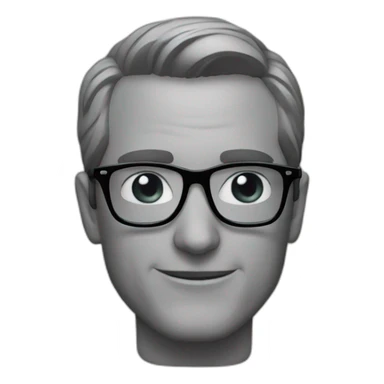 Ivo sanader with glasses and suit sticker