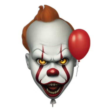 pennywise baloon sticker