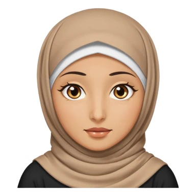 Hijabi with Chinese eyes sticker