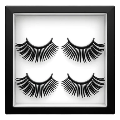 ioni false lashes in a box sticker