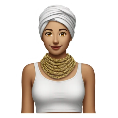 photo realistic, keffieh around the neck sticker