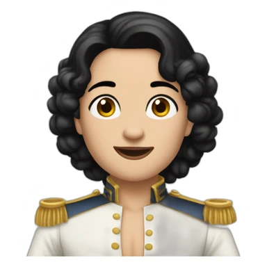 There is nothi Gwen can do Napoleon meme with black hair sticker