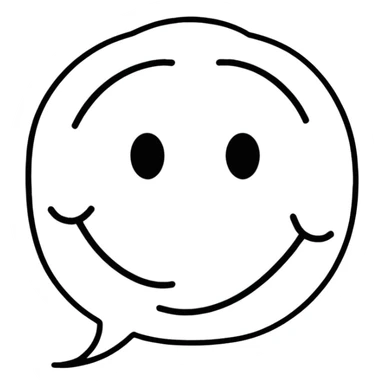 Fake smiley face  sticker