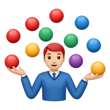 can some of the juggling balls faces (depicting customers and stakeholders) sticker