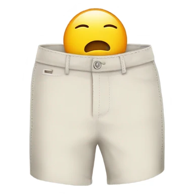 Pants with thought bubble sticker