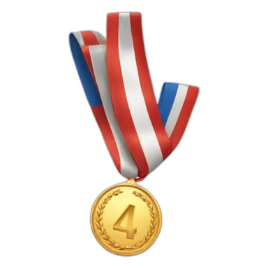 4th place medal sticker