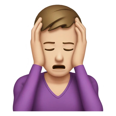 migraine headache sticker