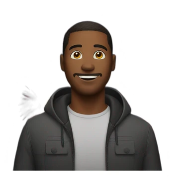 Guy with Fireworks in background sticker