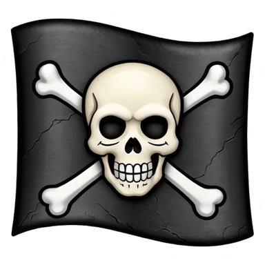 jolly roger flag emoji from one piece sticker