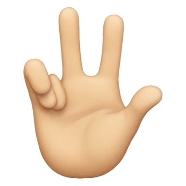 Hand with 2 fingers up sticker