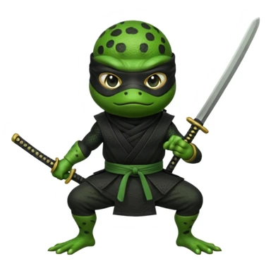 frog ninja sticker