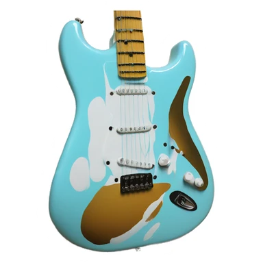 Daphne blue fender strat sticker
