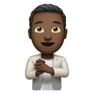 Create me who is applauding  sticker