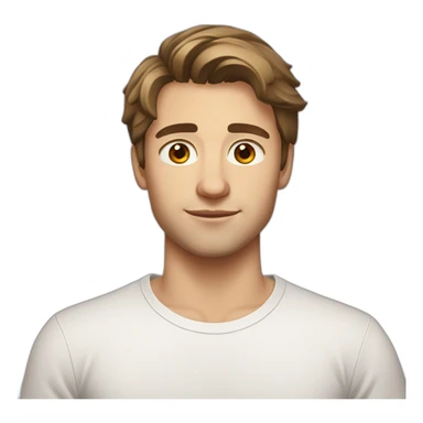 22 years old, Russian guy, shoulder-length brown hair, white T-shirt sticker