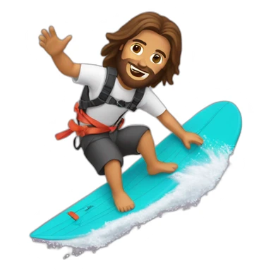 Jesus kitesurfingh sticker