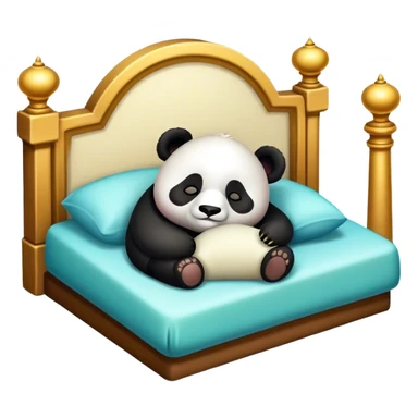 Panda naps in palazzo sticker