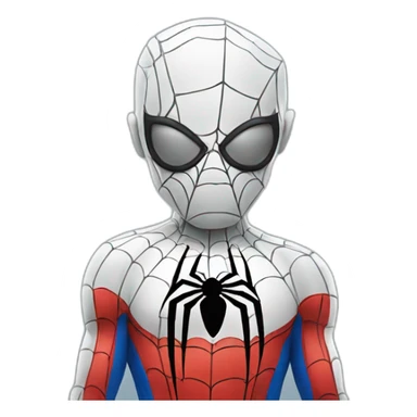 Spider man in thinking pose sticker